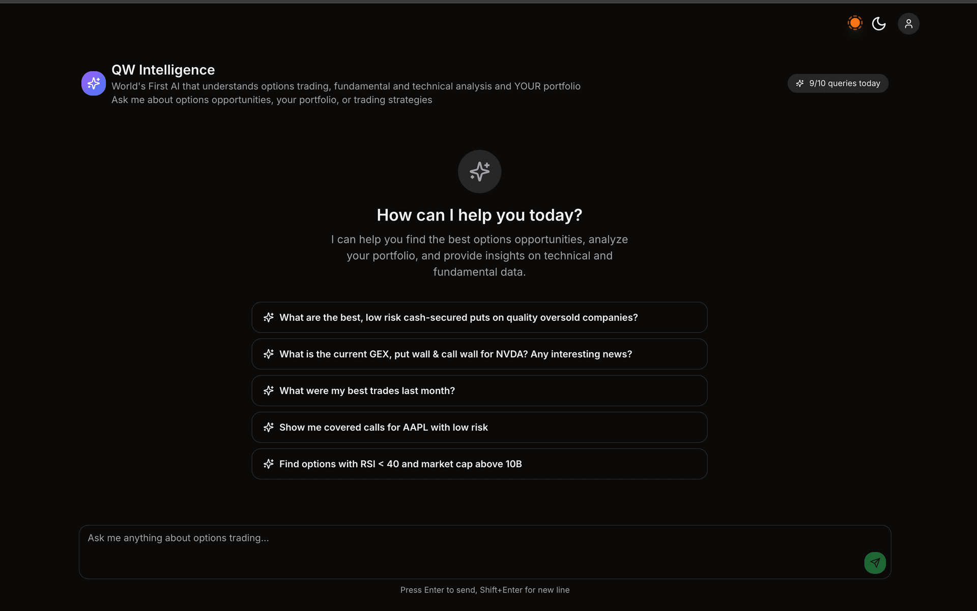 Ask anything about your portfolio