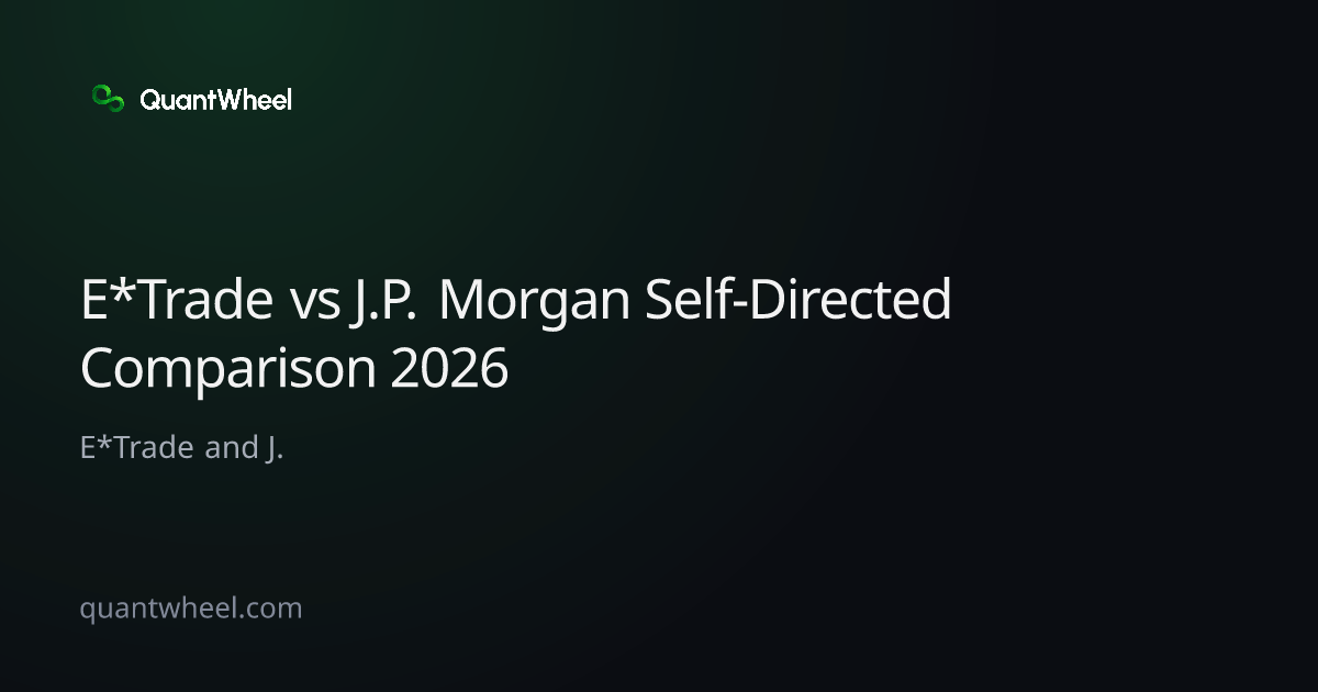 The share card of E*Trade vs J.P. Morgan Self-Directed