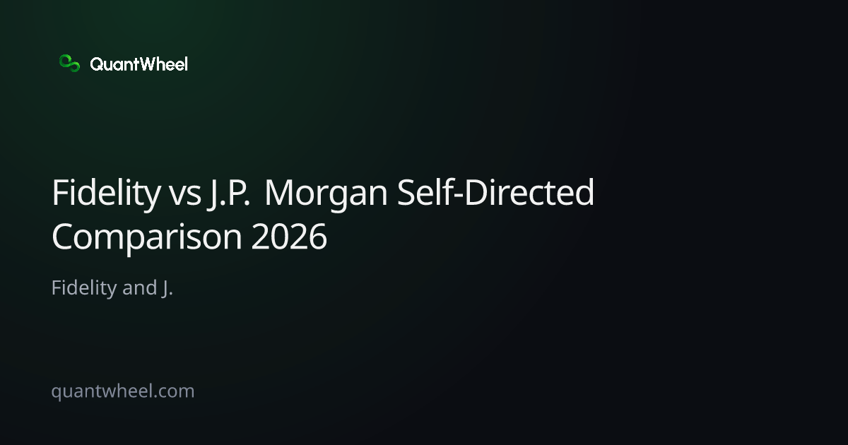 The share card of Fidelity vs J.P. Morgan Self-Directed