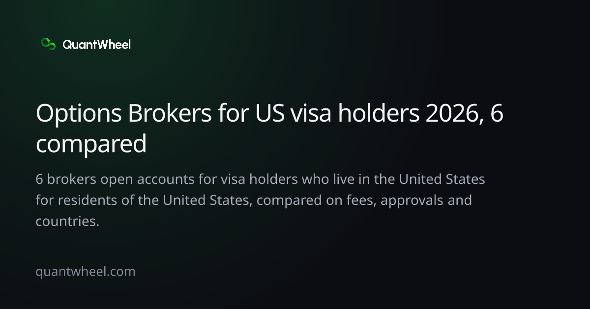 The share card of Options brokers for US visa holders
