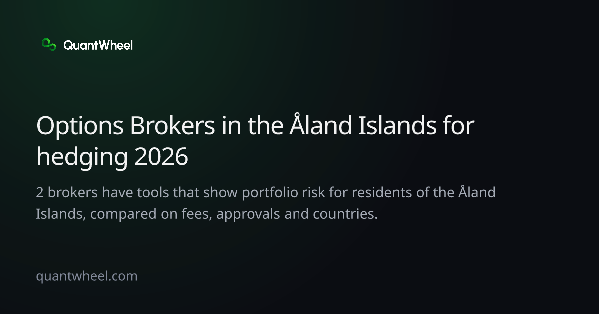 The share card of Options brokers in the Åland Islands for hedging