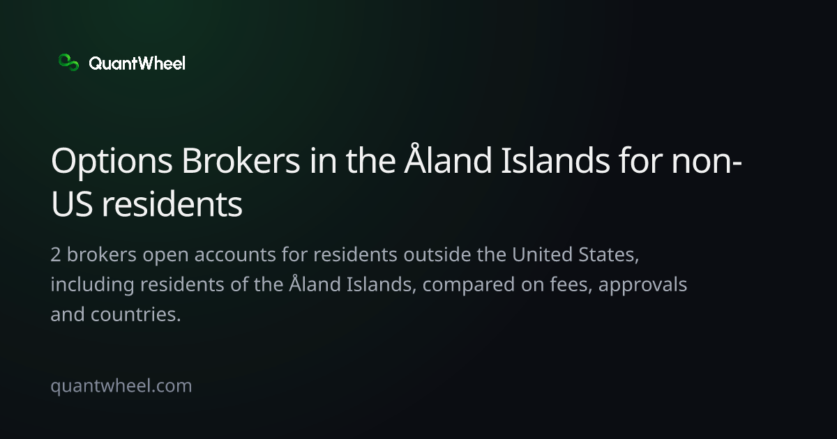 The share card of Options brokers in the Åland Islands for non-US residents