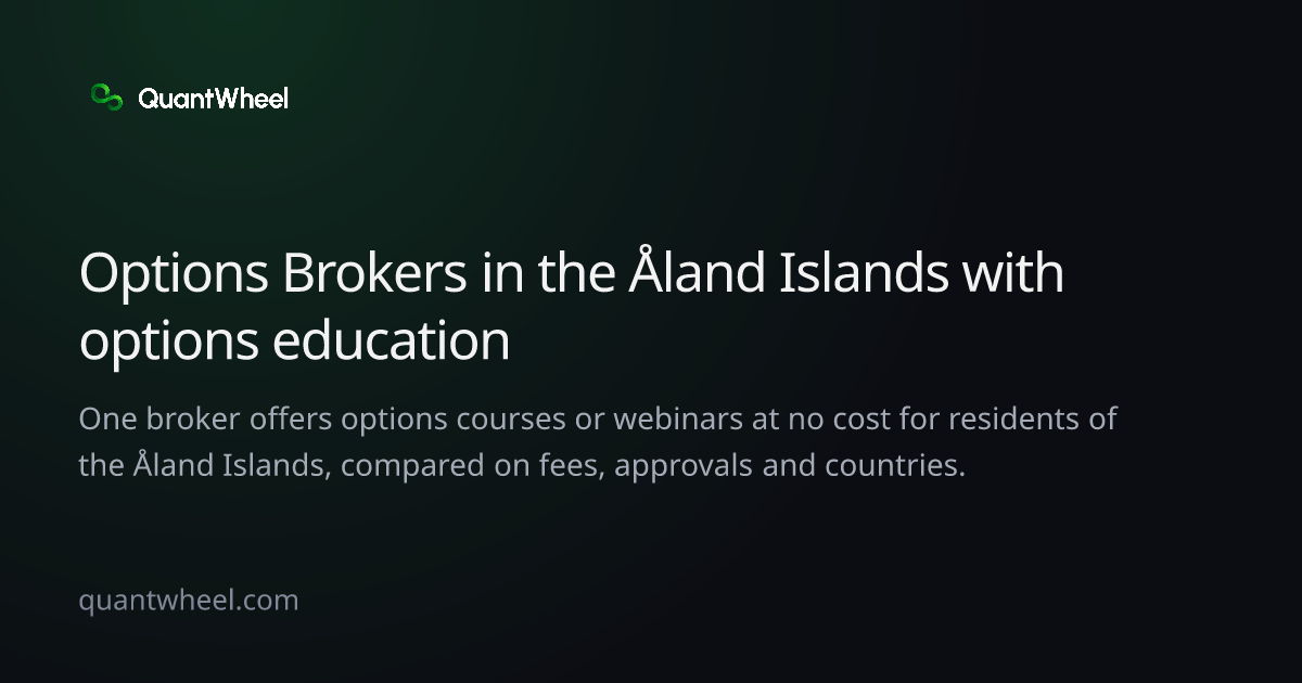 The share card of Options brokers in the Åland Islands with options education