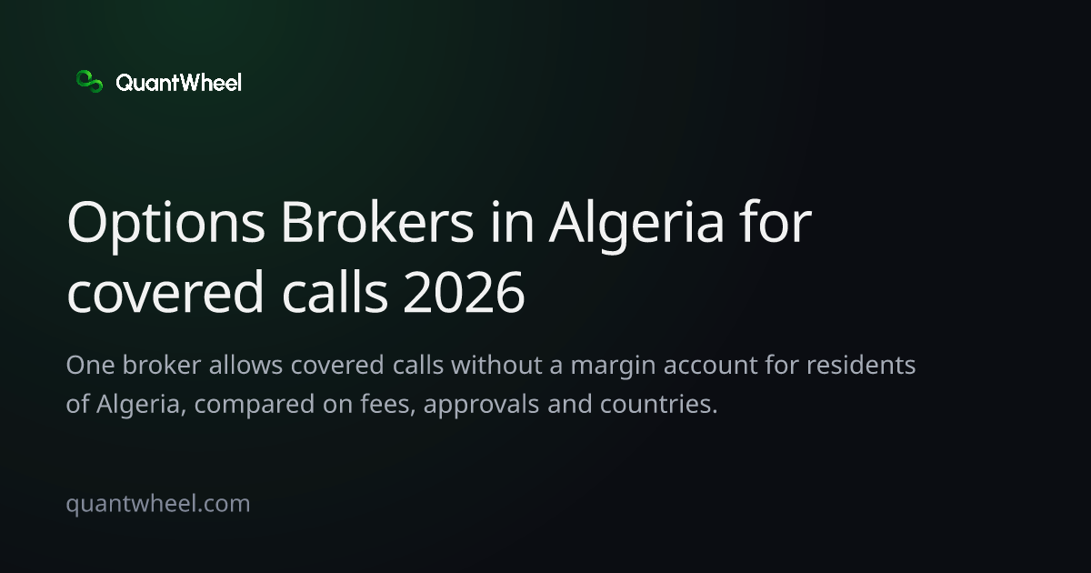 The share card of Options brokers in Algeria for covered calls