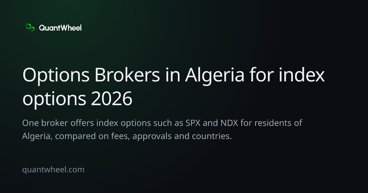 The share card of Options brokers in Algeria for index options