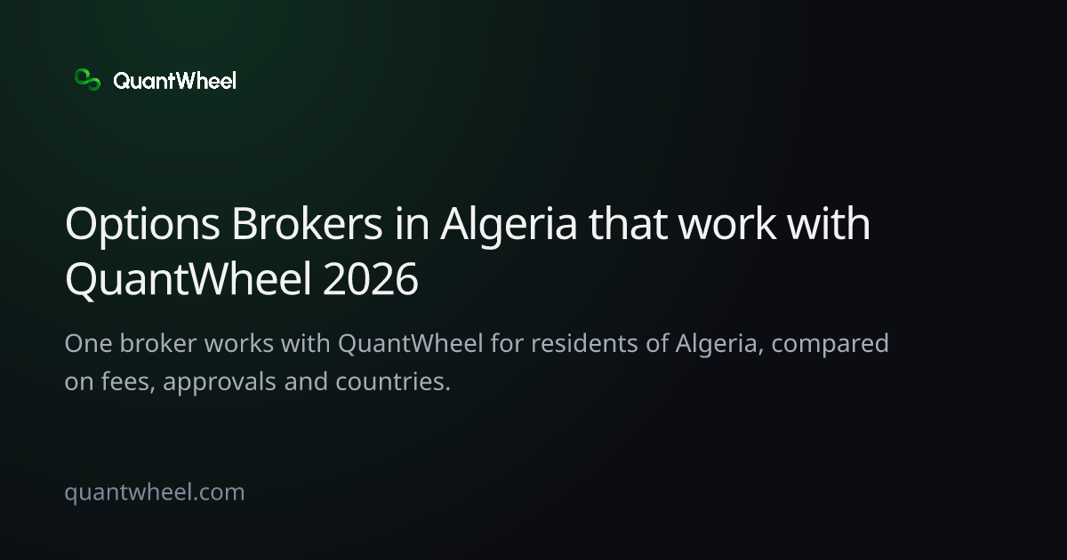 The share card of Options brokers in Algeria that work with QuantWheel