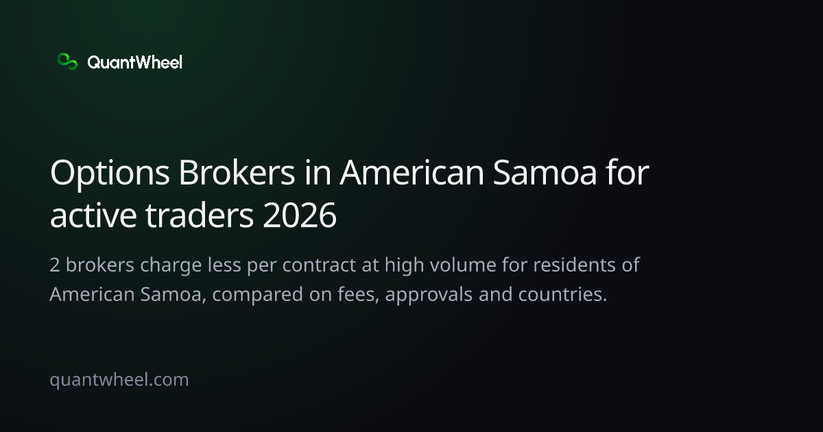 The share card of Options brokers in American Samoa for active traders