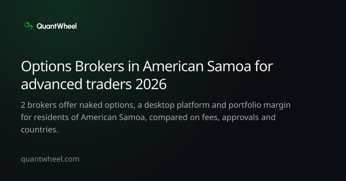 The share card of Options brokers in American Samoa for advanced traders