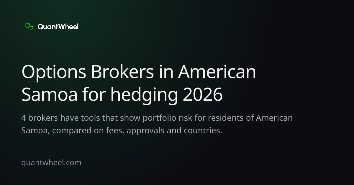 The share card of Options brokers in American Samoa for hedging