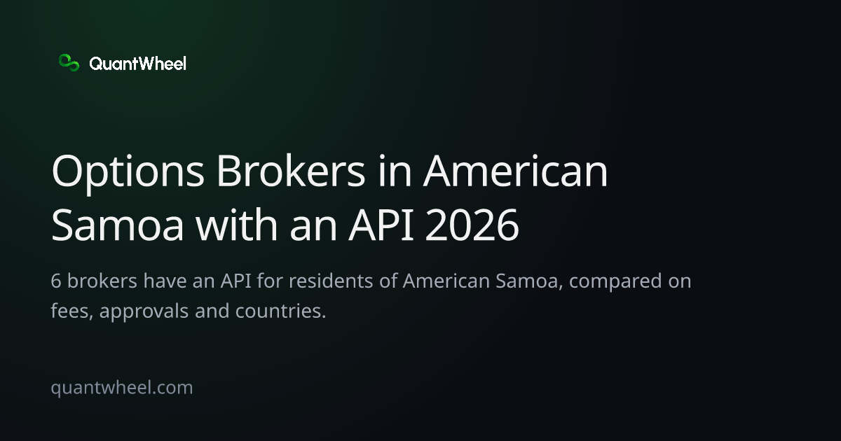 The share card of Options brokers in American Samoa with an API