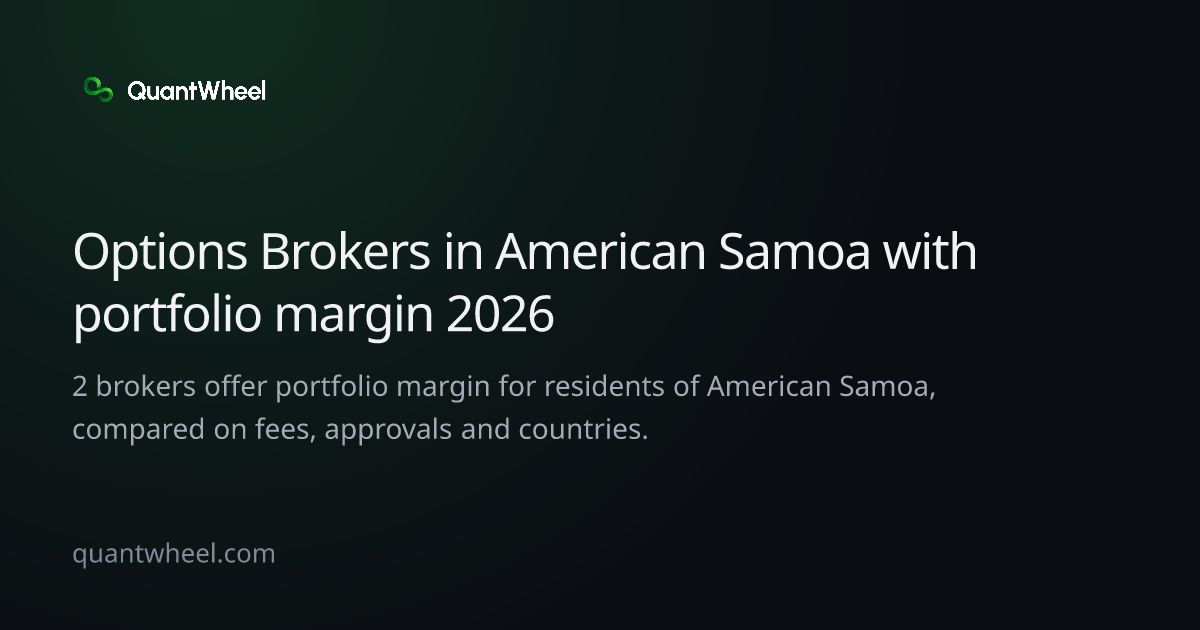 The share card of Options brokers in American Samoa with portfolio margin