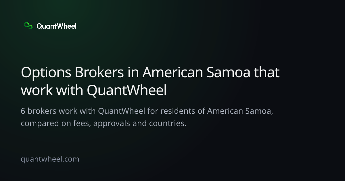 The share card of Options brokers in American Samoa that work with QuantWheel