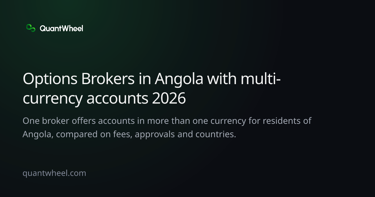 The share card of Options brokers in Angola with multi-currency accounts