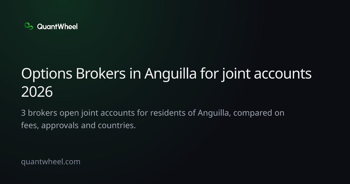 The share card of Options brokers in Anguilla for joint accounts