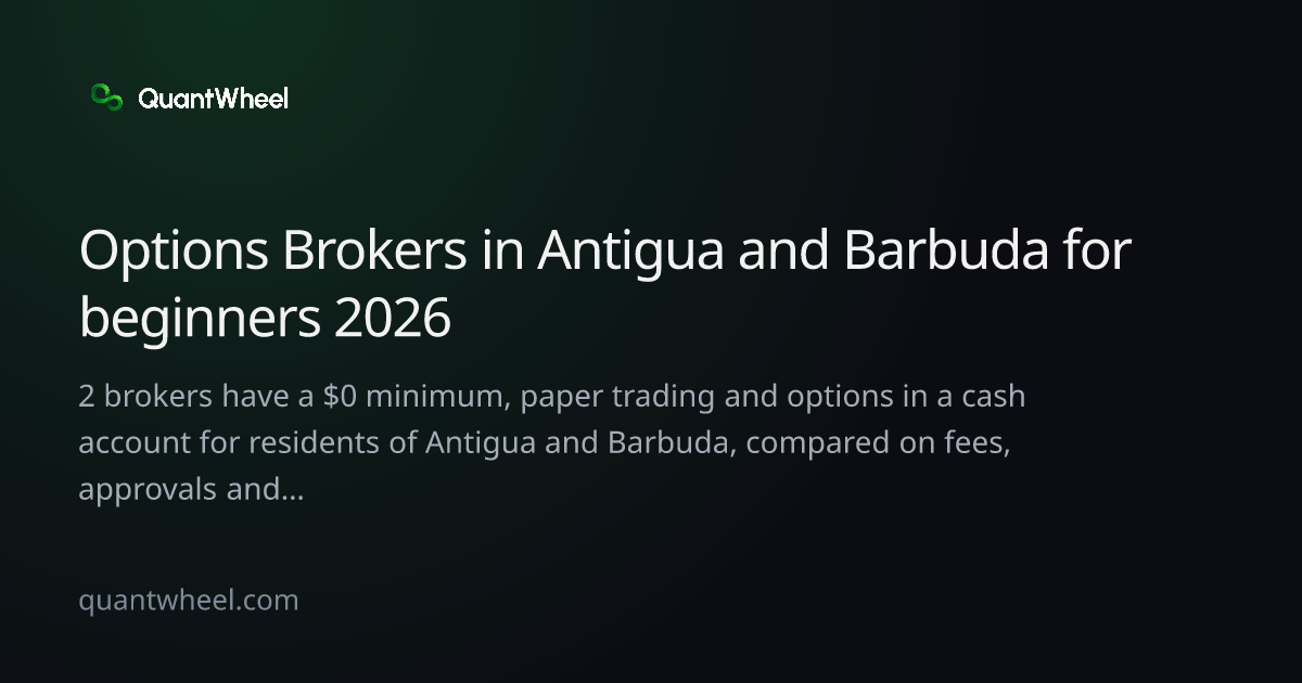 The share card of Options brokers in Antigua and Barbuda for beginners