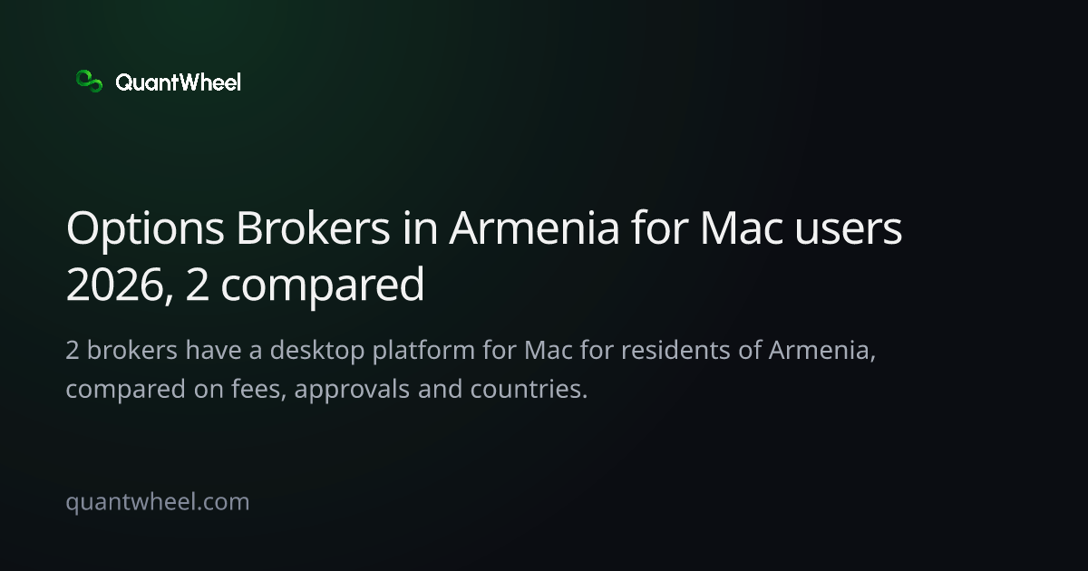 The share card of Options brokers in Armenia for Mac users
