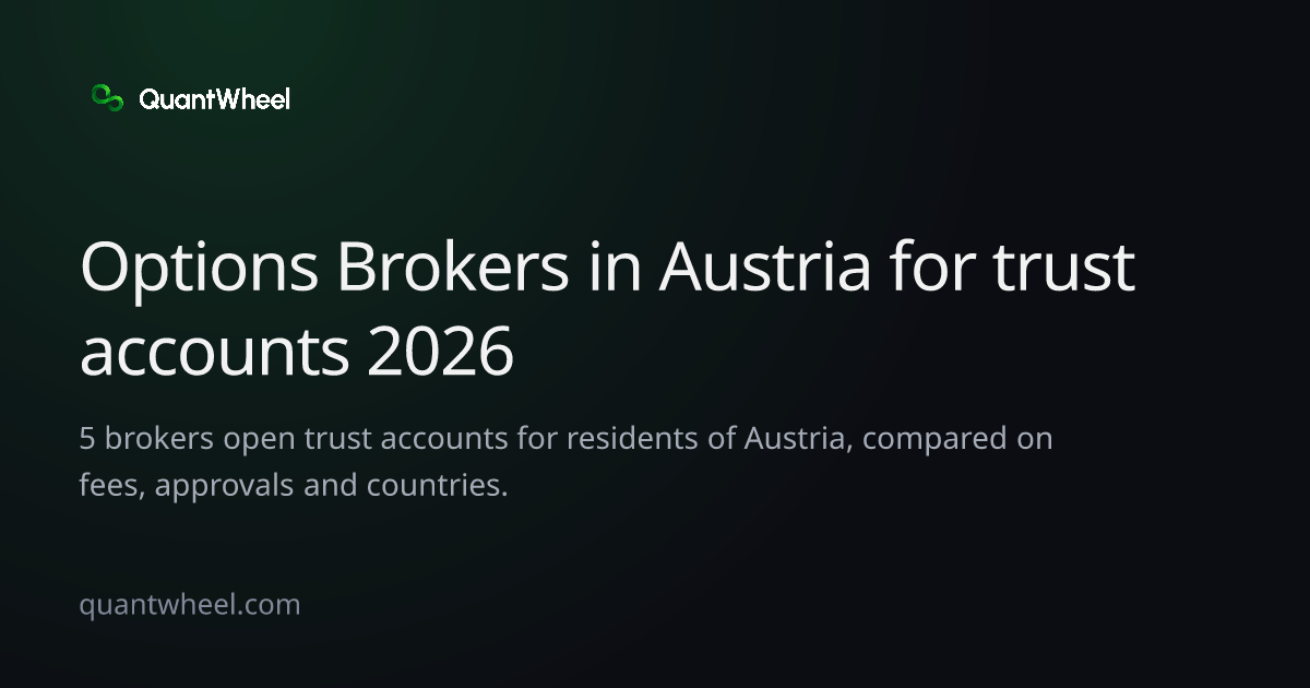 The share card of Options brokers in Austria for trust accounts