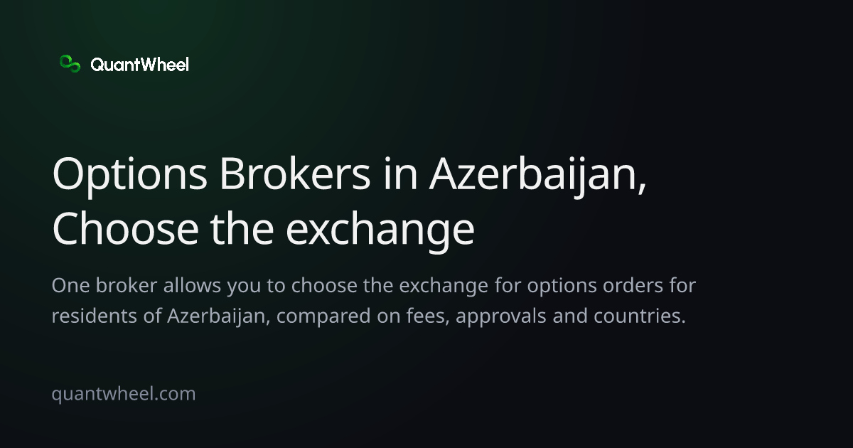 The share card of Options brokers in Azerbaijan that let you choose the exchange