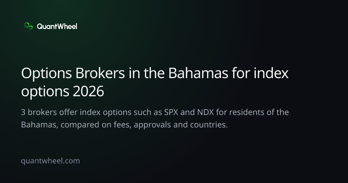 The share card of Options brokers in the Bahamas for index options