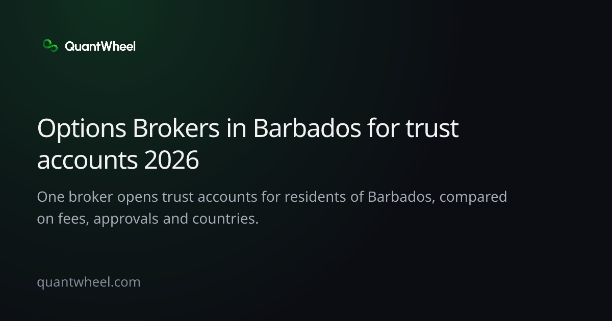 The share card of Options brokers in Barbados for trust accounts