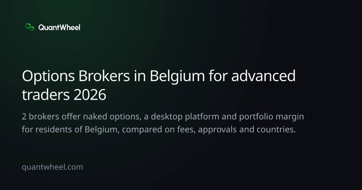The share card of Options brokers in Belgium for advanced traders