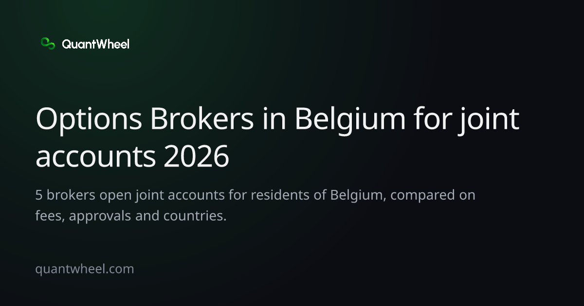 The share card of Options brokers in Belgium for joint accounts