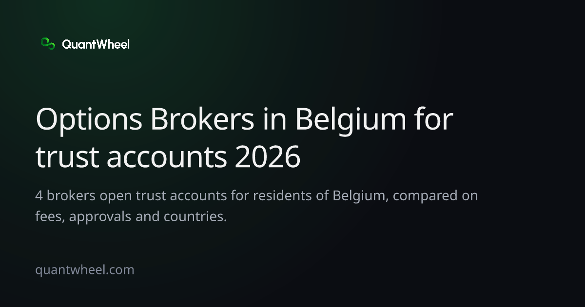 The share card of Options brokers in Belgium for trust accounts