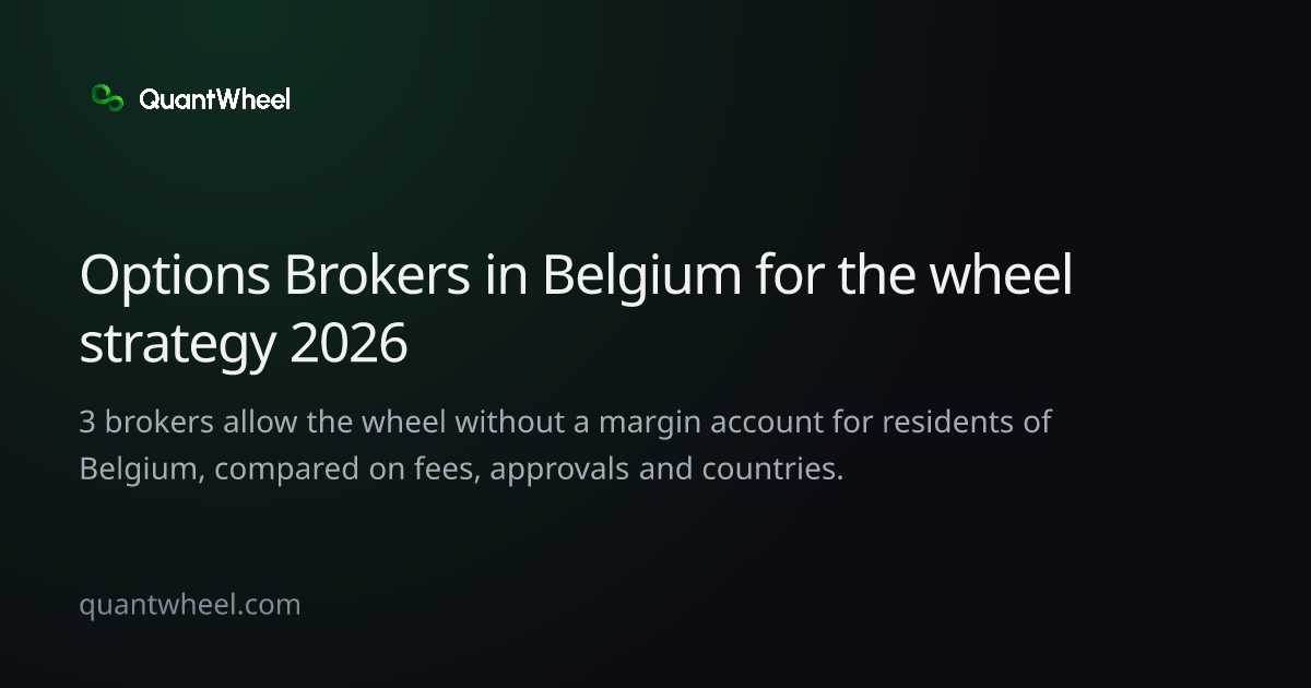 The share card of Options brokers in Belgium for the wheel strategy