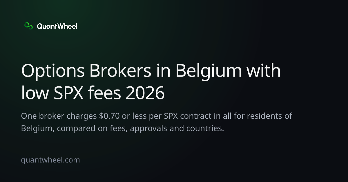 The share card of Options brokers in Belgium with low SPX fees