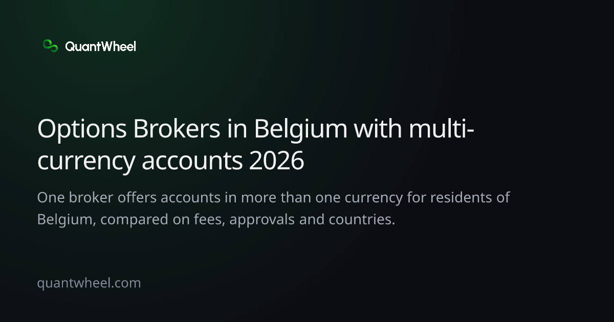 The share card of Options brokers in Belgium with multi-currency accounts