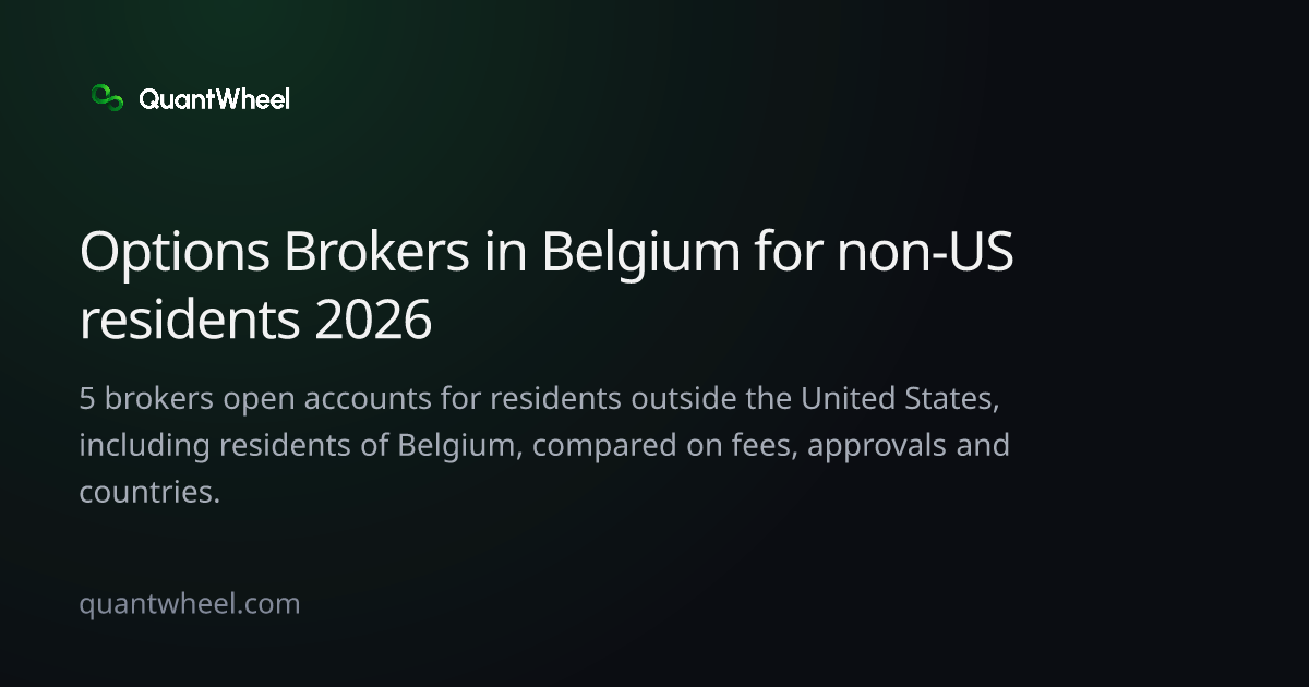 The share card of Options brokers in Belgium for non-US residents