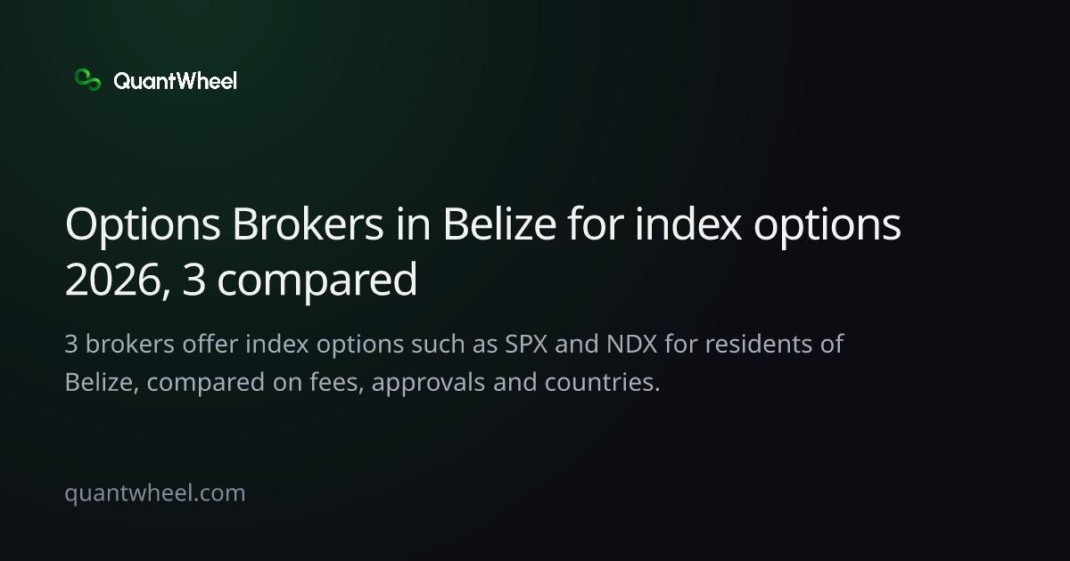 The share card of Options brokers in Belize for index options
