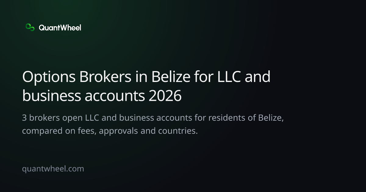 The share card of Options brokers in Belize for LLC and business accounts