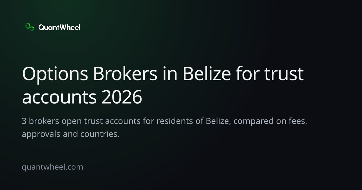 The share card of Options brokers in Belize for trust accounts