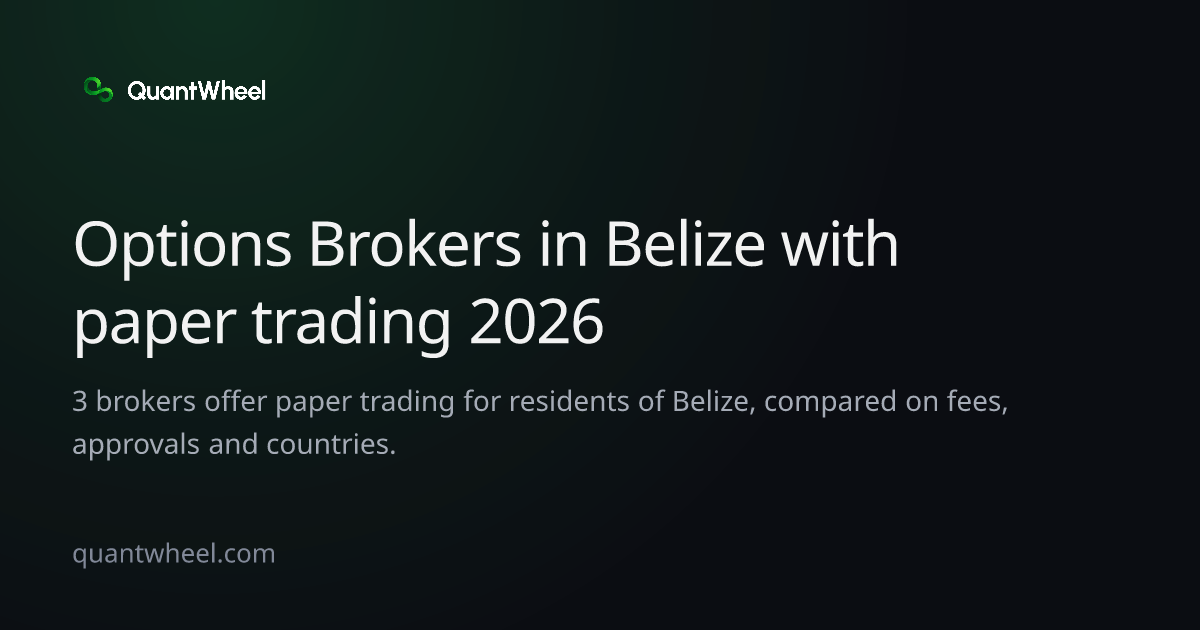 The share card of Options brokers in Belize with paper trading