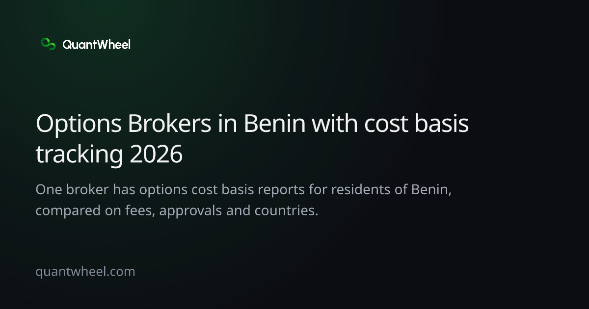 The share card of Options brokers in Benin with cost basis tracking