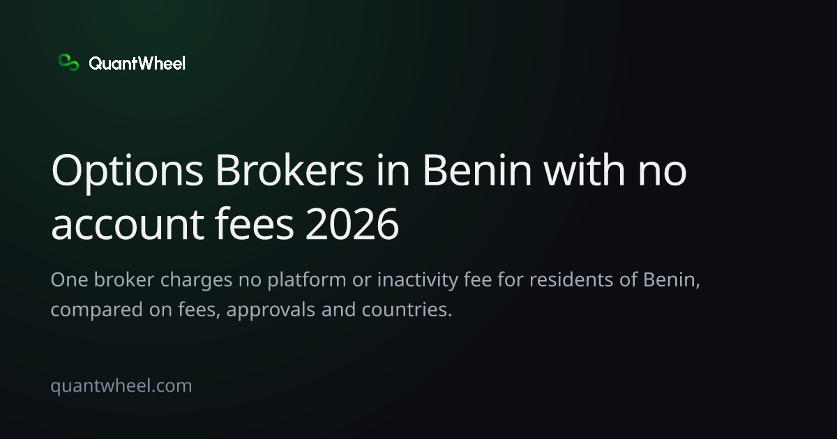 The share card of Options brokers in Benin with no account fees