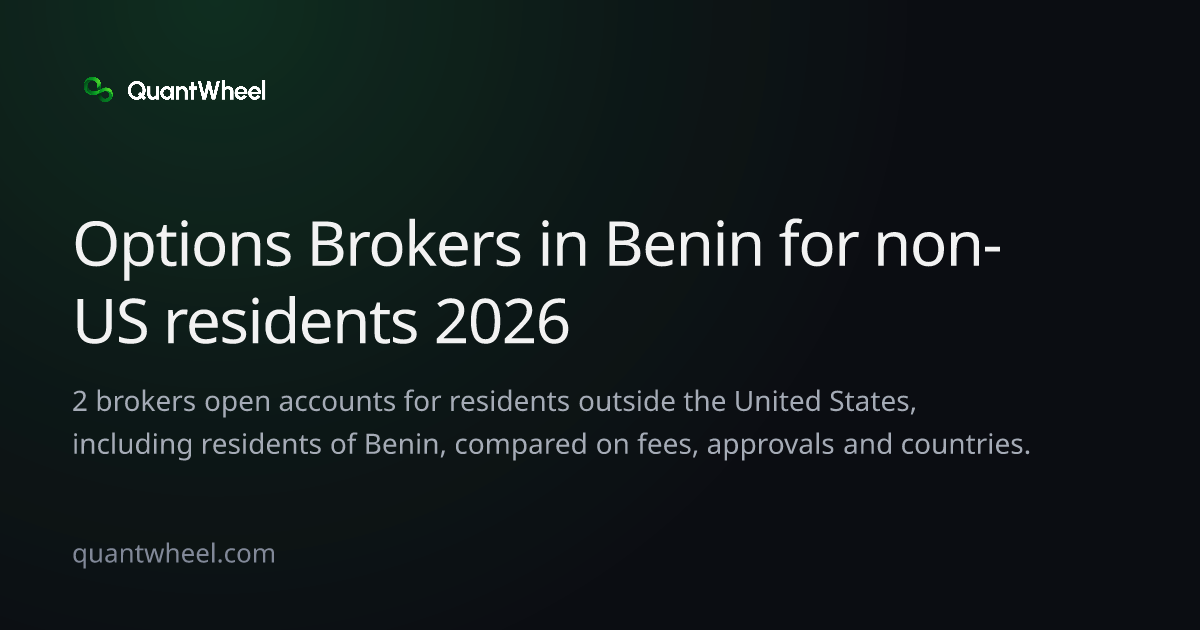The share card of Options brokers in Benin for non-US residents