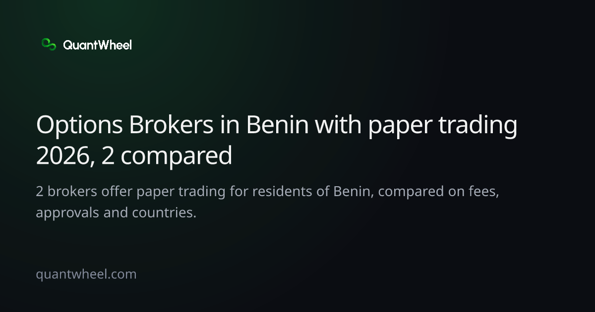 The share card of Options brokers in Benin with paper trading