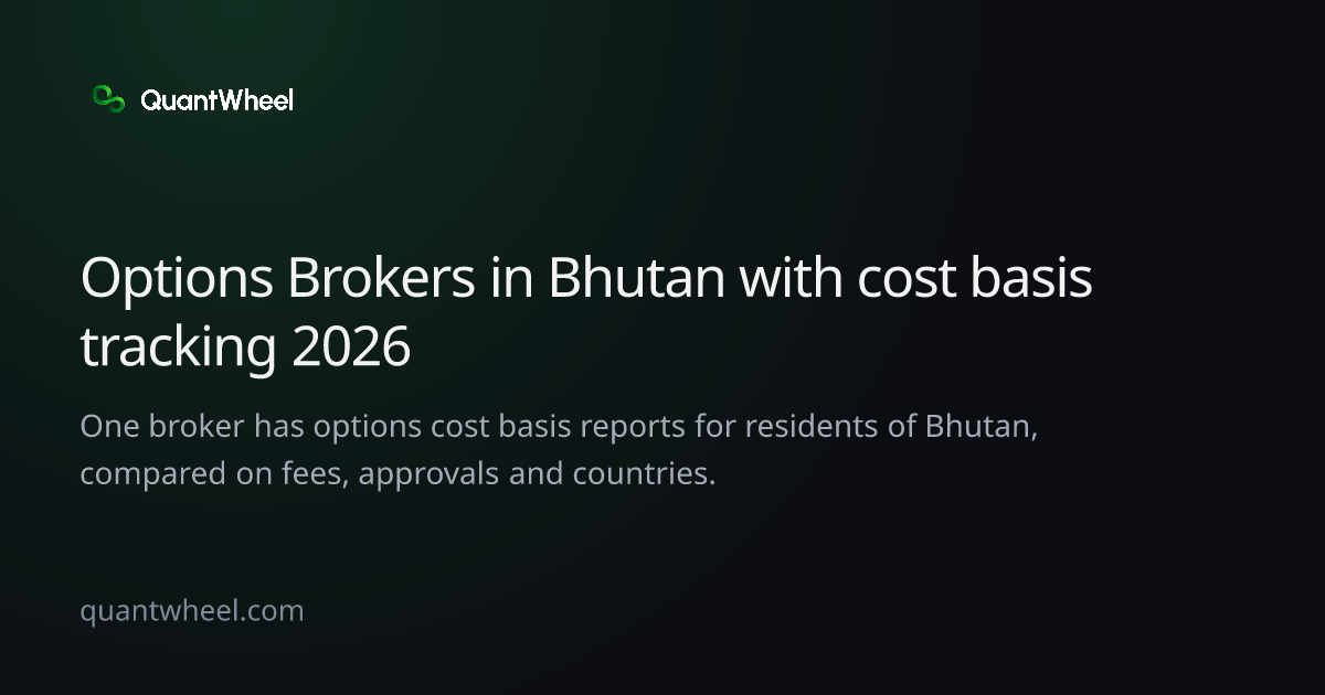 The share card of Options brokers in Bhutan with cost basis tracking