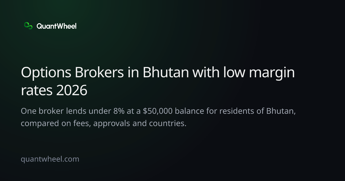 The share card of Options brokers in Bhutan with low margin rates