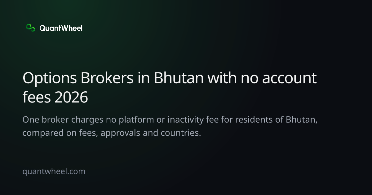 The share card of Options brokers in Bhutan with no account fees