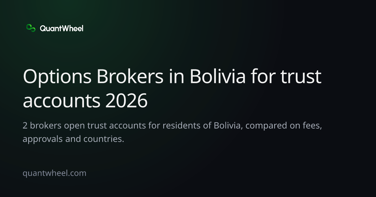The share card of Options brokers in Bolivia for trust accounts