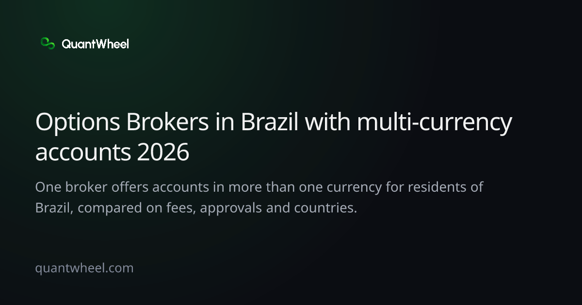 The share card of Options brokers in Brazil with multi-currency accounts