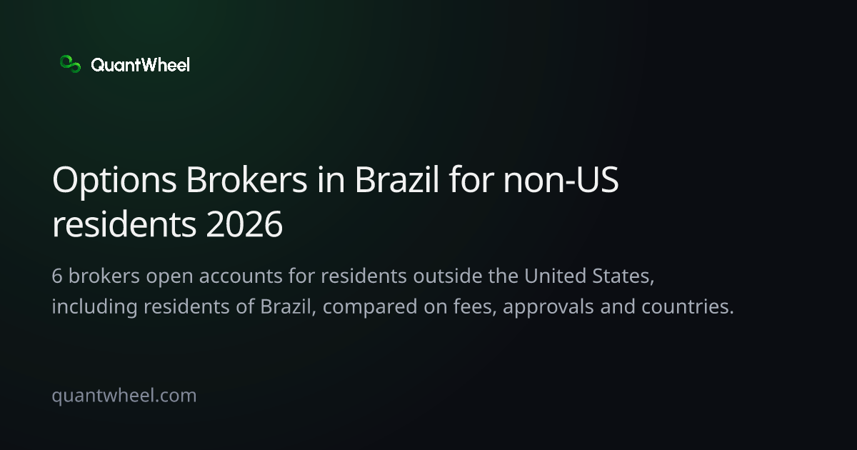 The share card of Options brokers in Brazil for non-US residents