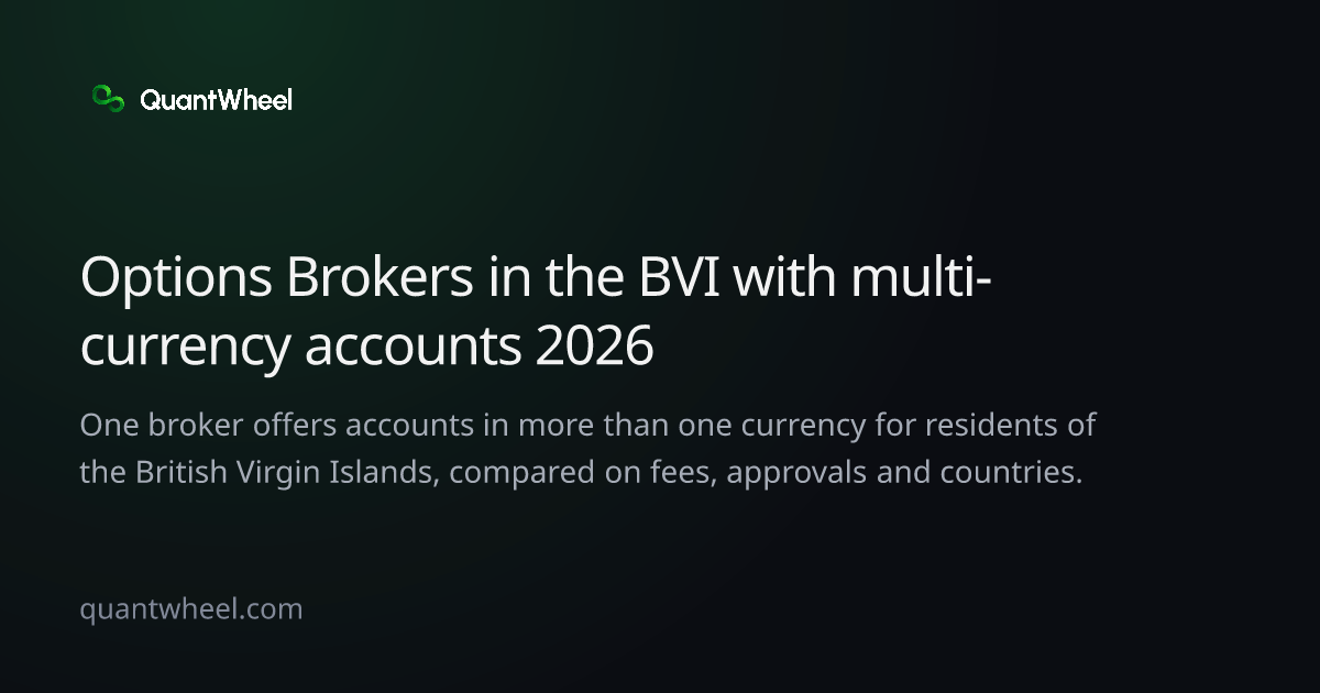 The share card of Options brokers in the British Virgin Islands with multi-currency accounts