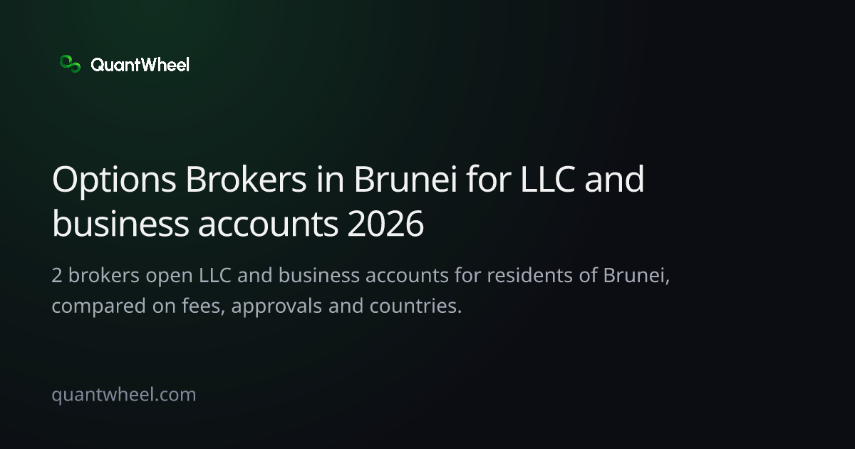 The share card of Options brokers in Brunei for LLC and business accounts