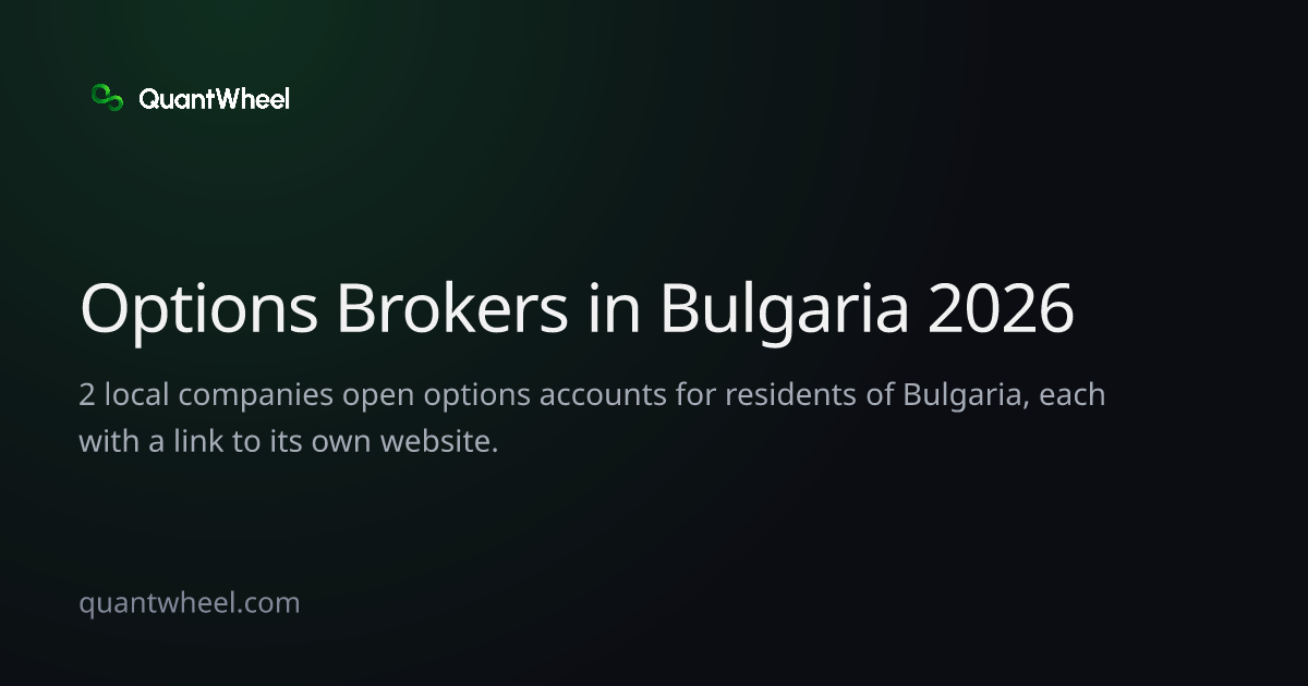 The share card of Options brokers in Bulgaria