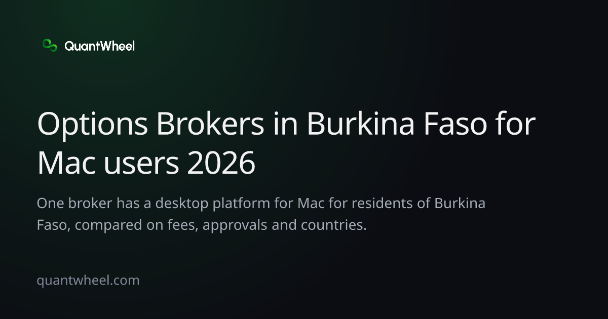 The share card of Options brokers in Burkina Faso for Mac users