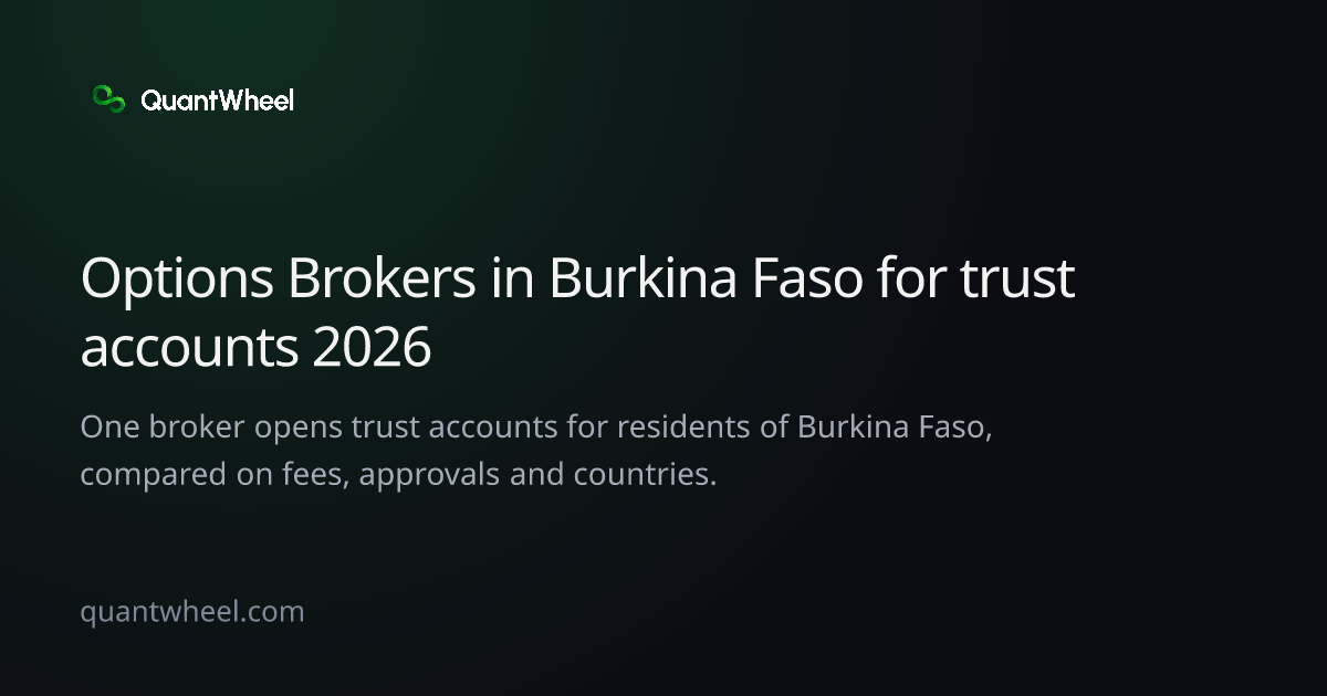 The share card of Options brokers in Burkina Faso for trust accounts